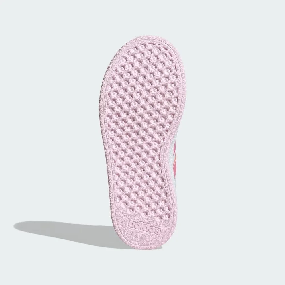 Big Girl Grand Court 2.0 Sneakers by adidas White Pink Size 4.5 New With Tags